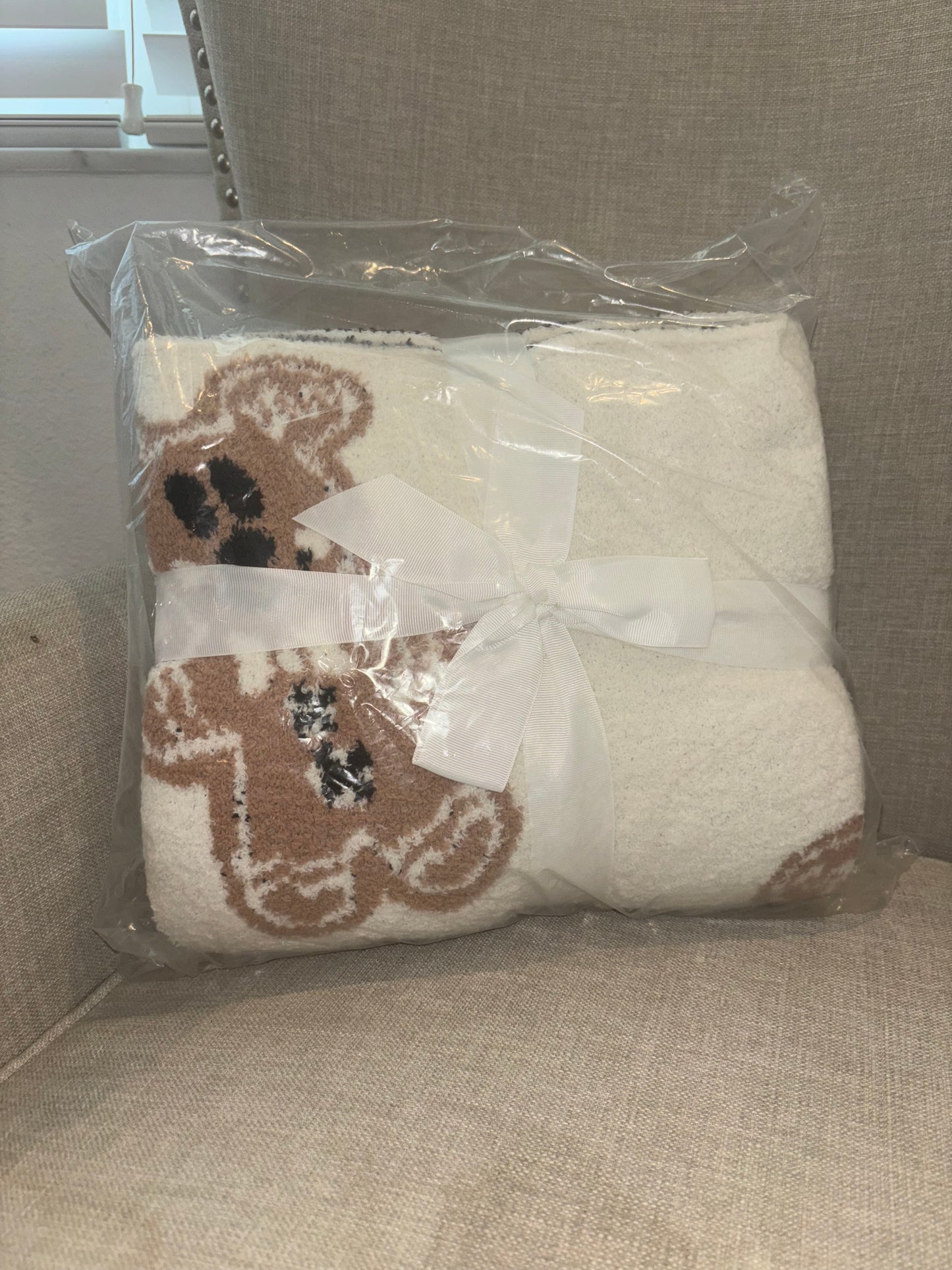 Ready To Ship - Magical Mickey GINGERBREAD Throw Blanket