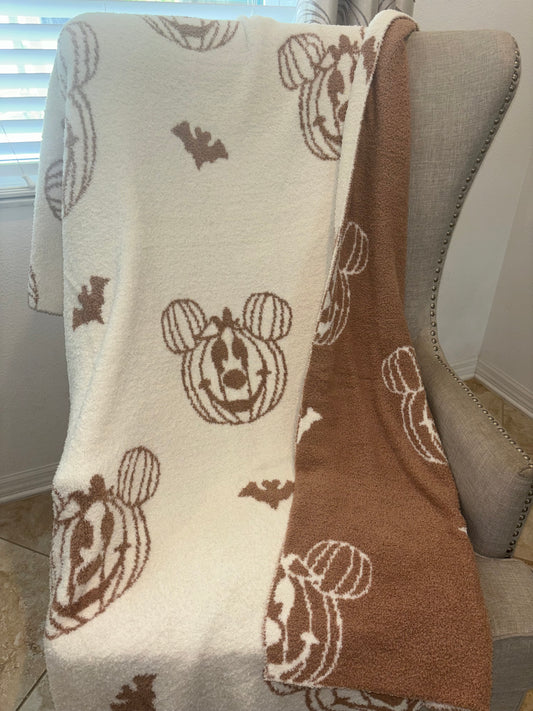 Ready To Ship - Magical Mickey HALLOWEEN Throw Blanket