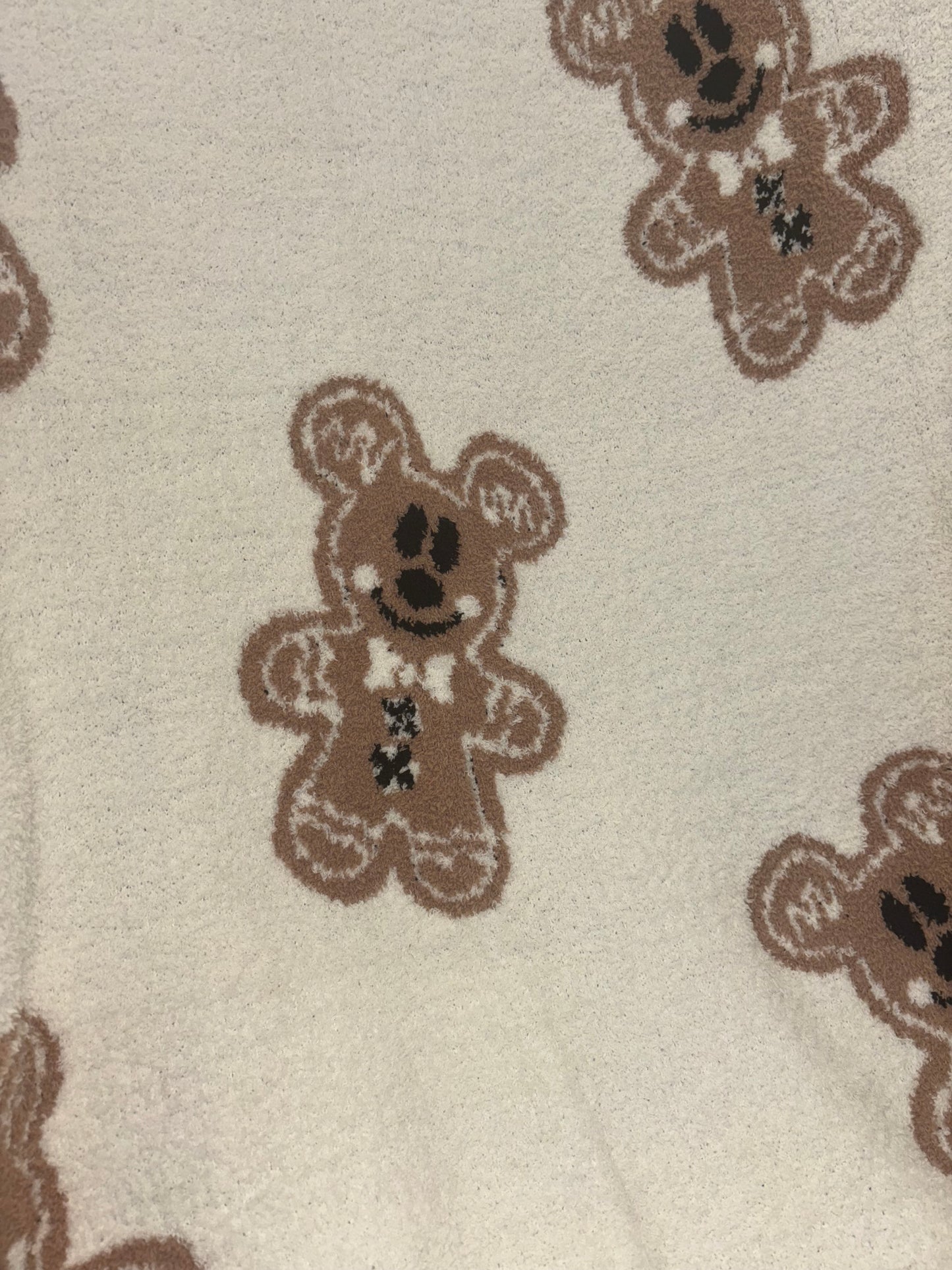 Ready To Ship - Magical Mickey GINGERBREAD Throw Blanket