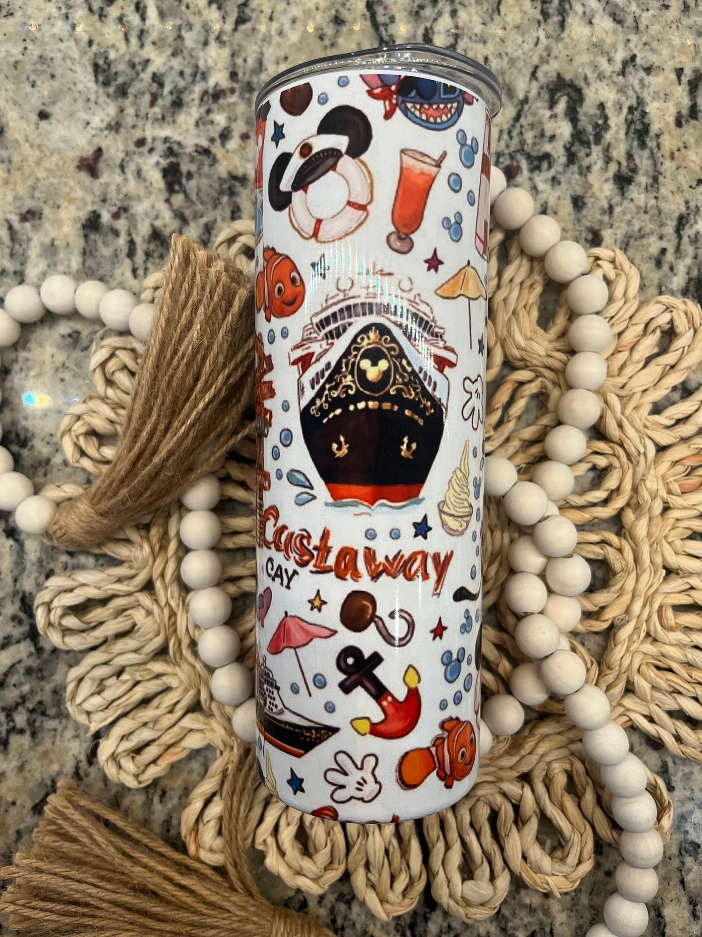 Disney cruise tumbler, Castaway Cay Tumbler, cruise tumbler,skinny tumbler, disney cruise line,cruise,kids tumblers