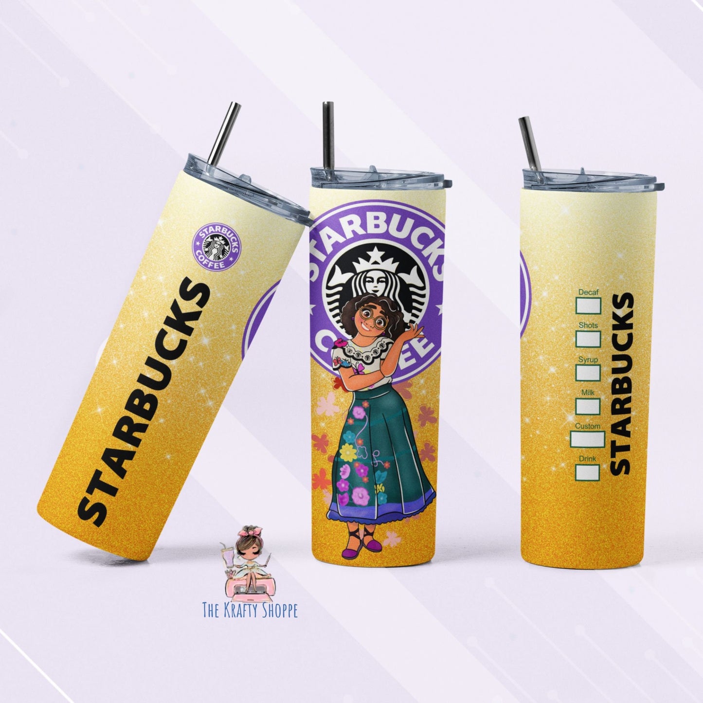 Disney Encanto coffee tumbler, Encanto coffee cup, Disney coffee, Mirabel, Isabella, Luisa,Bruno, Dolores, pepa,Encanto cups