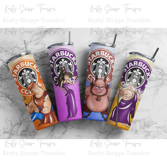 Disney Hercules coffee tumbler, Hercules coffee cup, Disney coffee, Hercules tumbler, Meg tumbler, Phil tumbler, Zeus tumbler